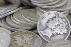 白银随着美元下跌而上涨，并有望增加每周收益